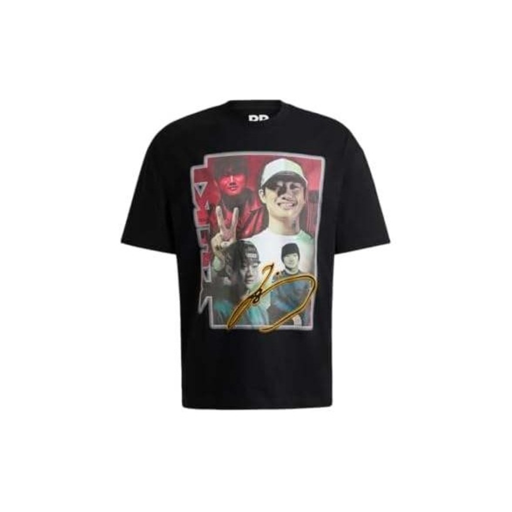 HUGO x RB Yuki Tsunoda F1‎ T-Shirt LRG Black Graphic Tee Formula One Racing